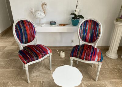 chaises médaillon lalie