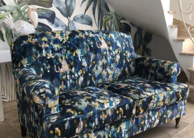 canapé deux places tissu lalie design